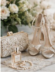 Concept image of bridal accessories