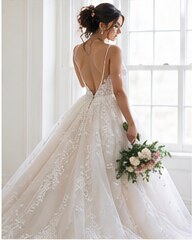 Concept image of a bridal gown